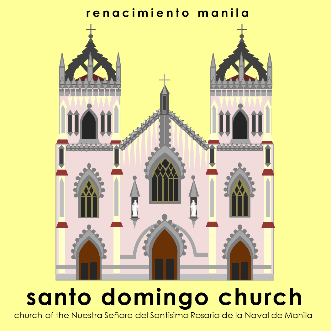 Vector image of the Santo Domingo Church.